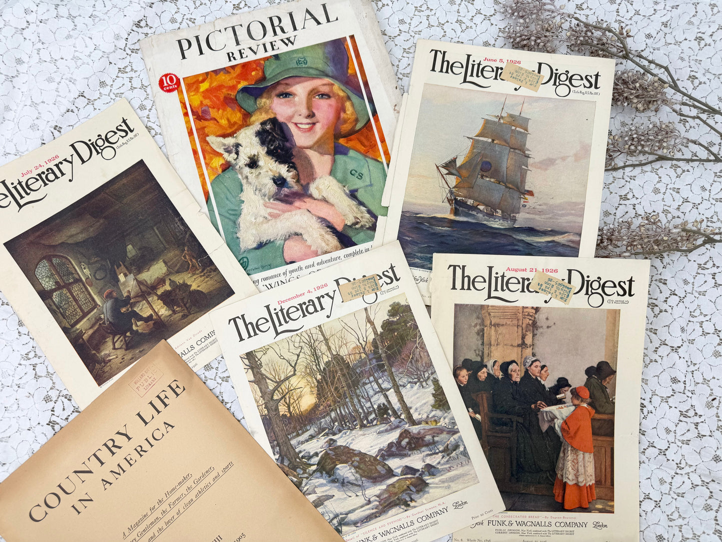 Vintage Magazine Cover Set (Covers Only)