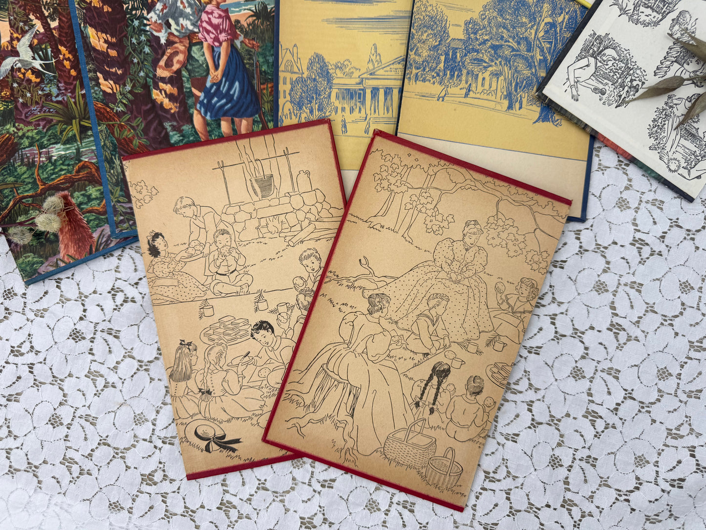 Set of Vintage Book Covers