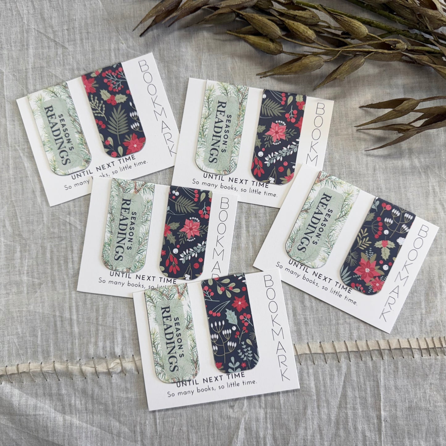 Christmas Magnet Bookmarks- Season's Readings