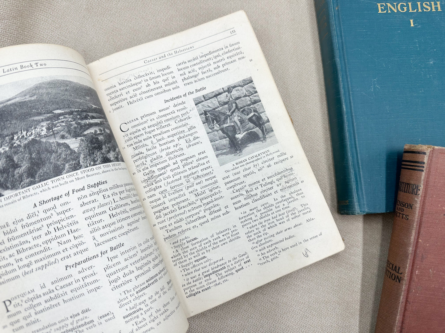 Set of Three Vintage Textbooks