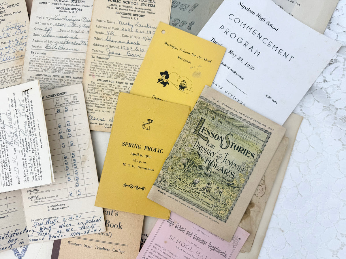 Vintage Education Ephemera