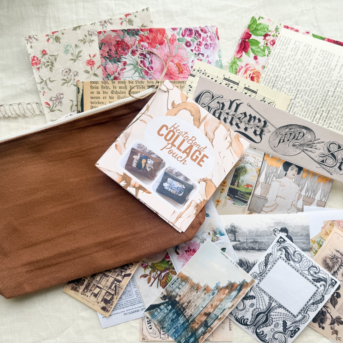 Collage Canvas Pouch with HeatnBond Images