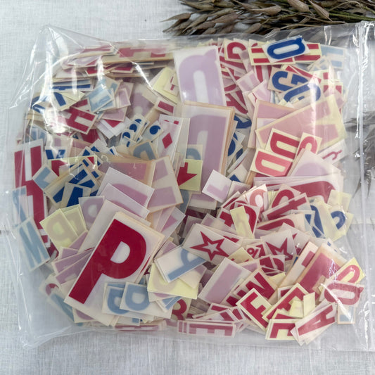 Bulk Bag of Plastic Numbers, Letters and Symbols