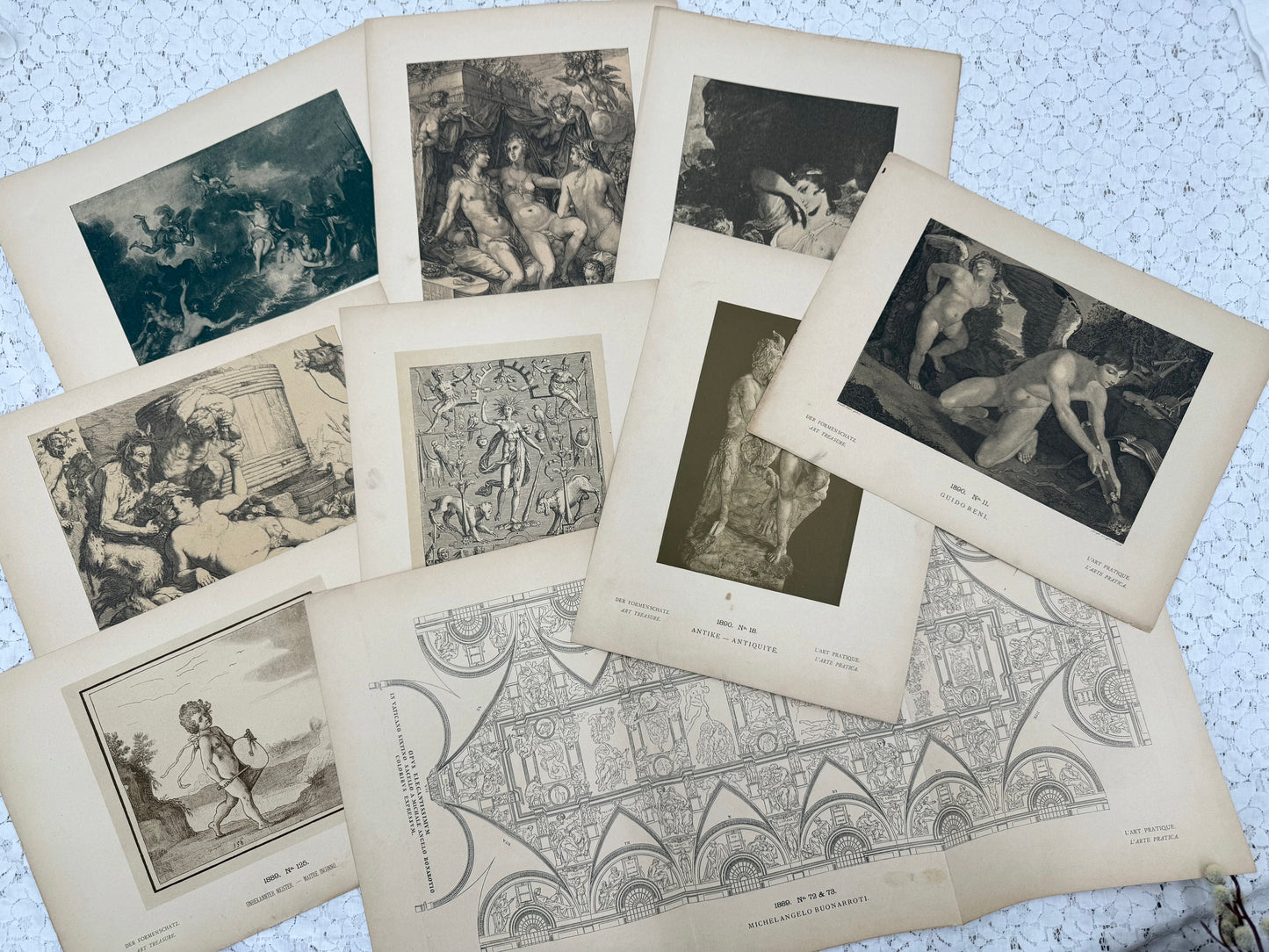 Vintage Art Prints (Set of 50+ prints)