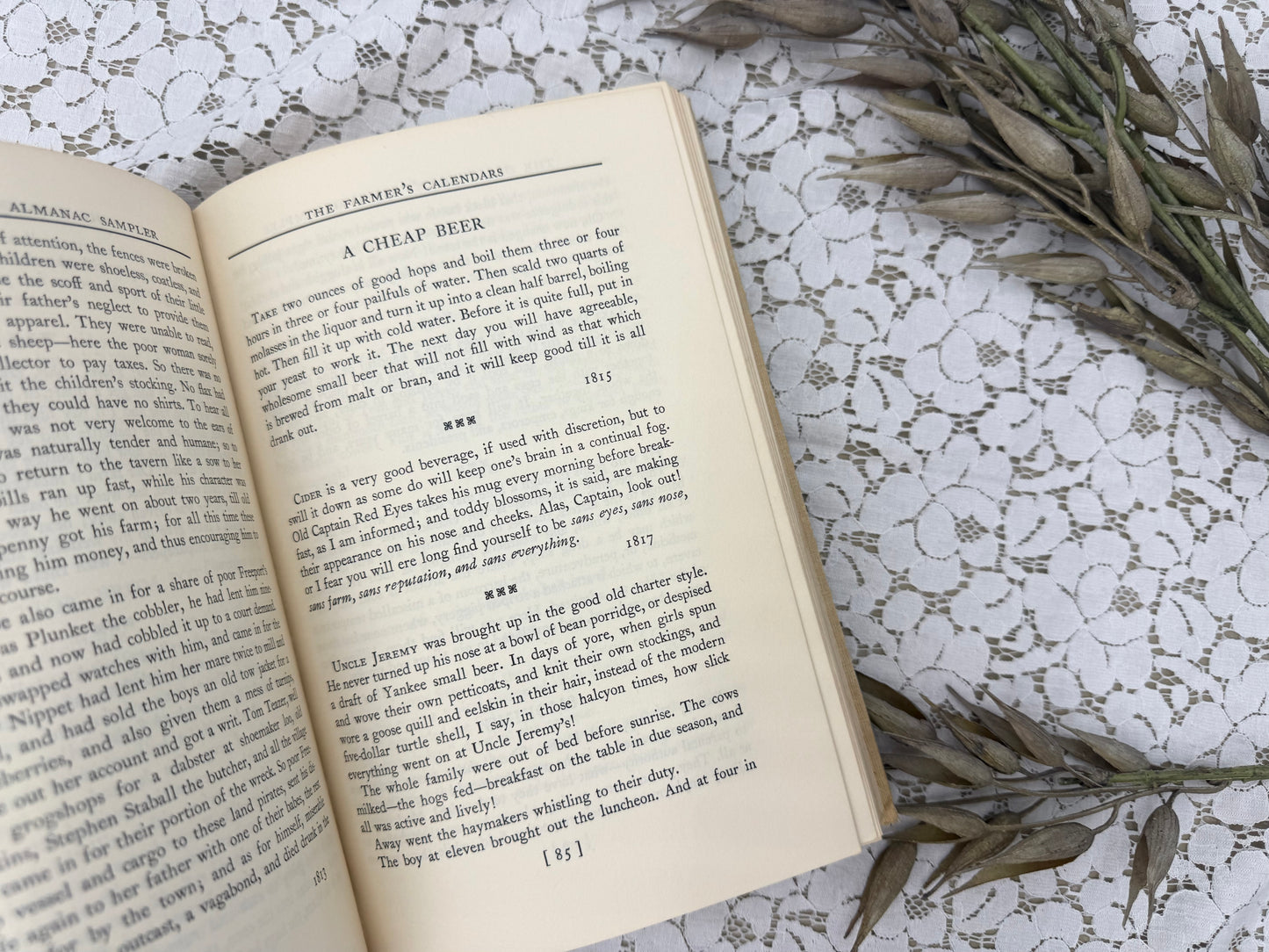 Vintage Almanac Sampler