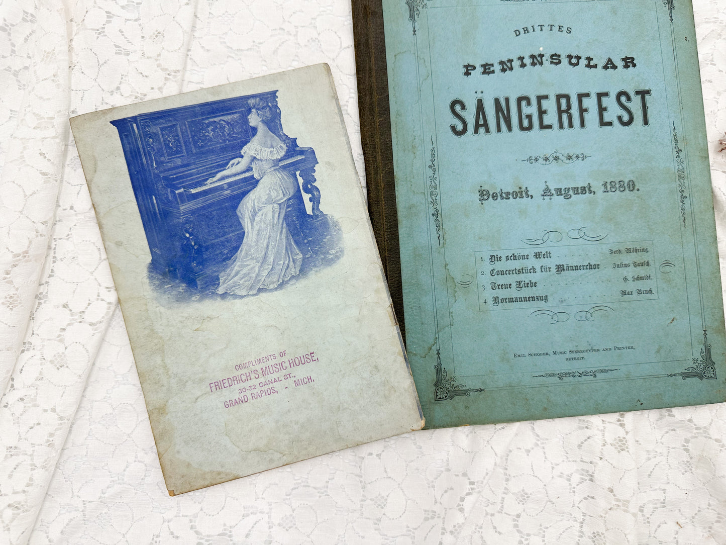 Vintage German Music Booklet and Book Cover