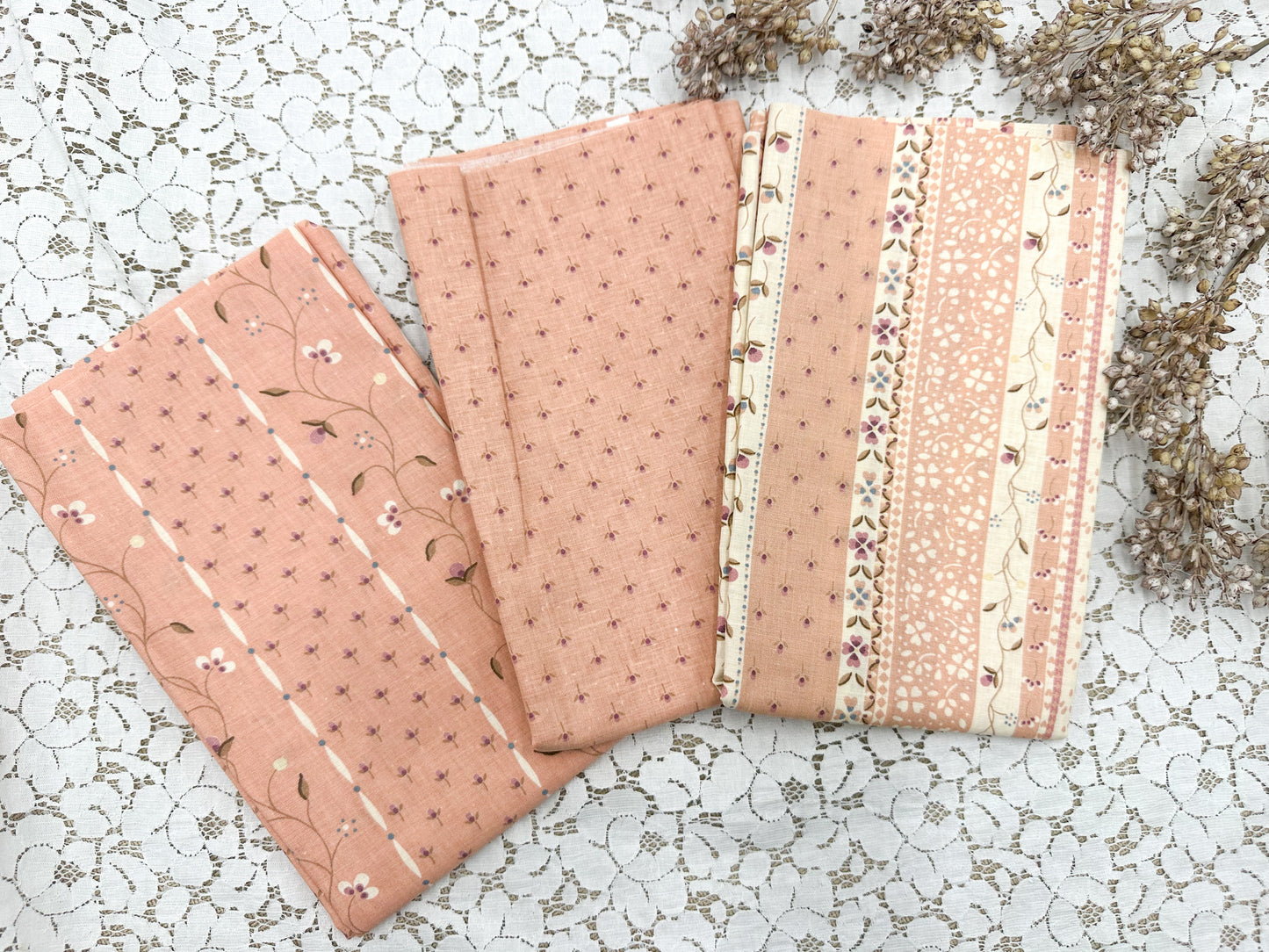 Vintage Fabric (Set of Three)