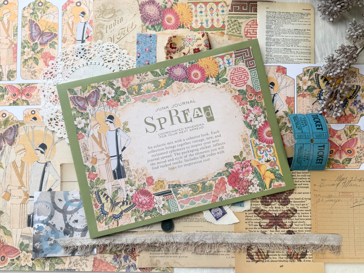 Junk Journal Spread- Vintage Vibes