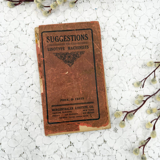 Linocut Machinist Book