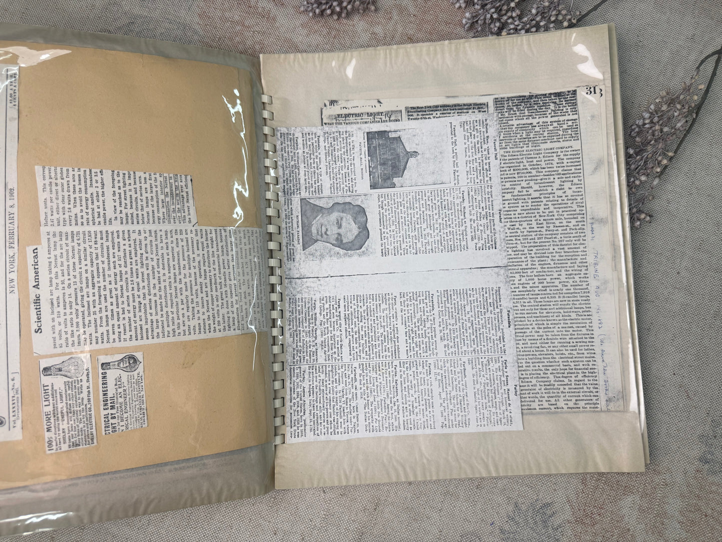 Vintage Scrapbook on Inventors