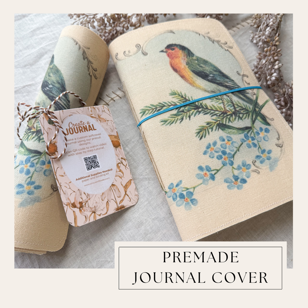 Premade Journal Cover with Instruction Video – A House of Books