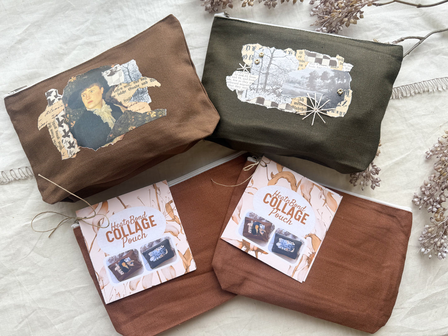 Collage Canvas Pouch with HeatnBond Images