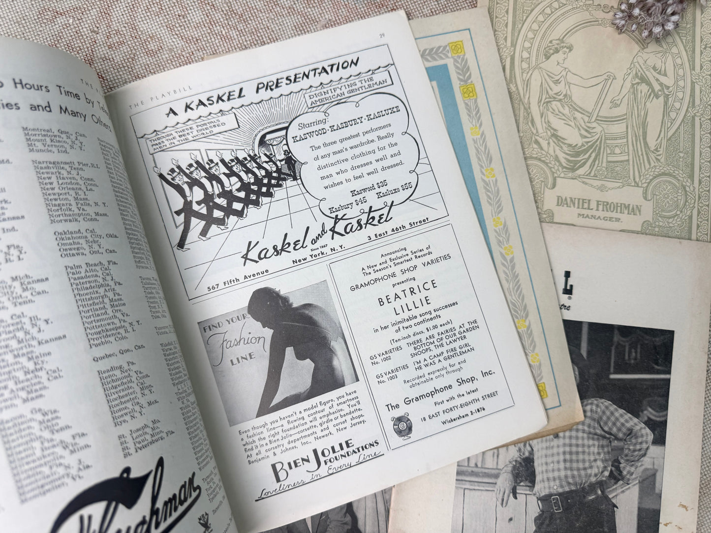 Vintage Playbill Set