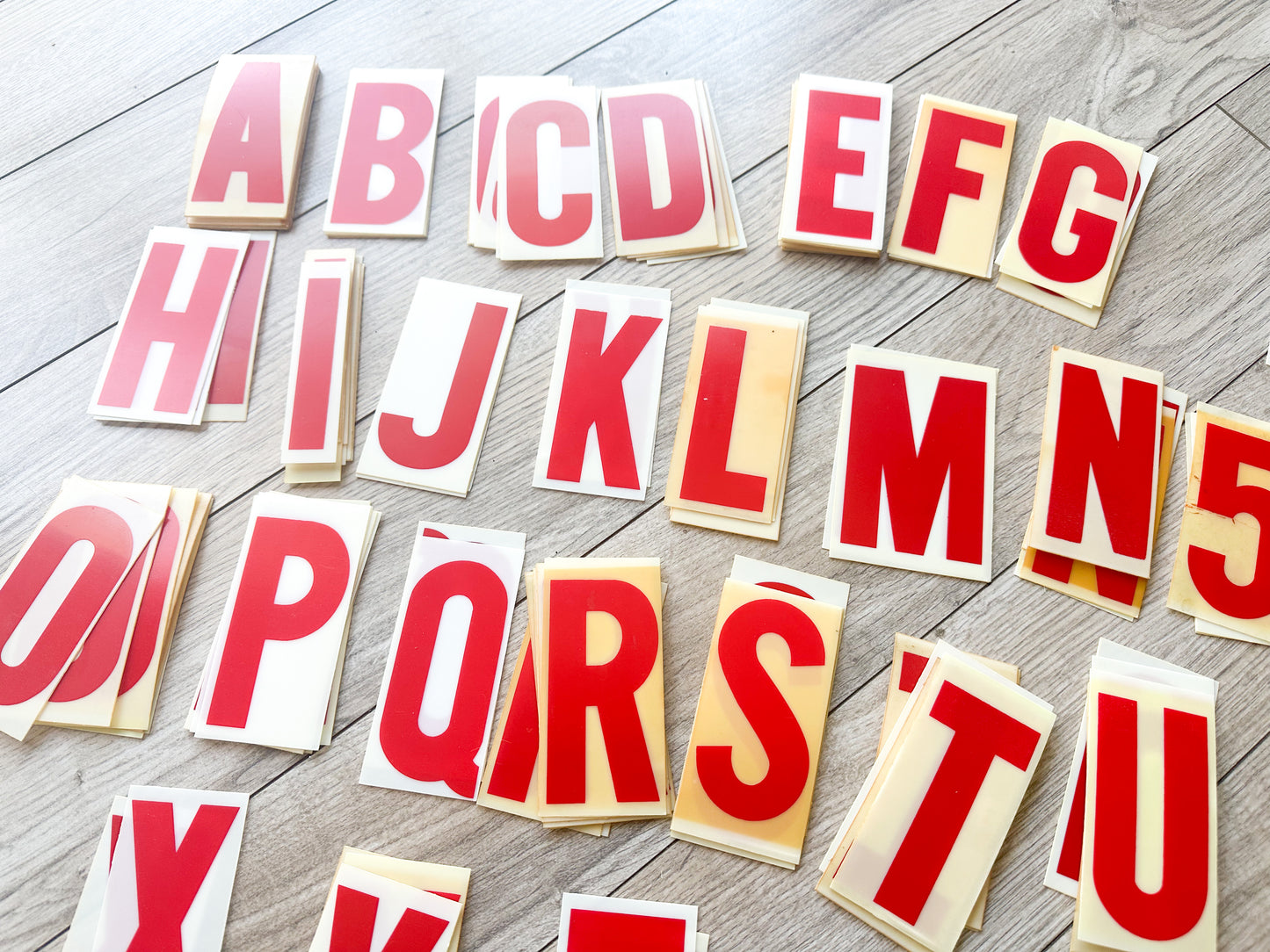 Plastic Number, Letters and Symbols- 3 inch