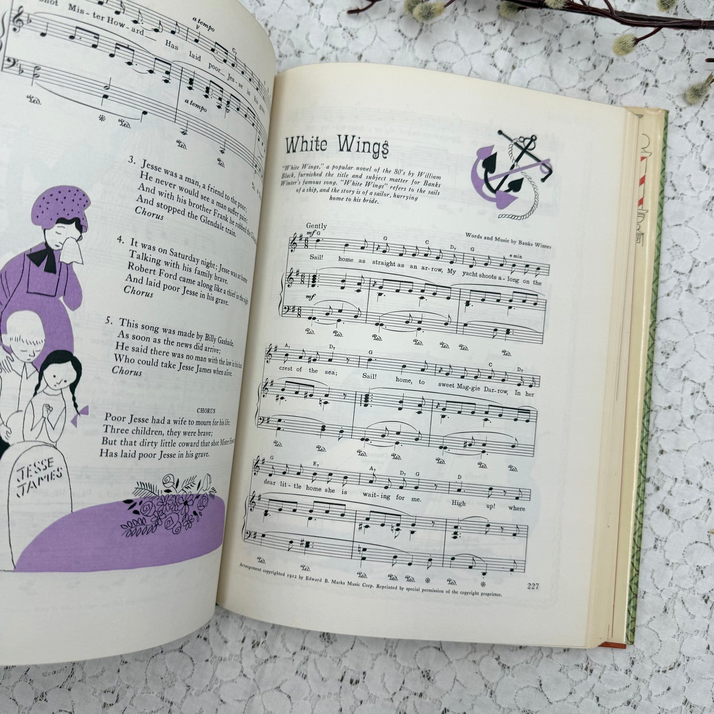 Fireside Music Book with Illustrations
