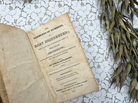 Vintage Arithmetic Book