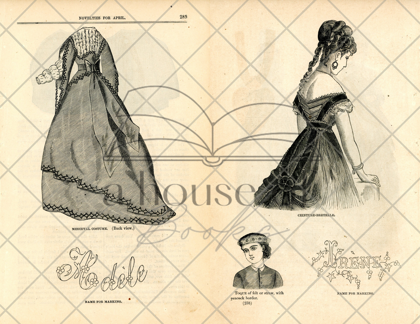 Fashion Name Signature Pages- Project Template Digital Download