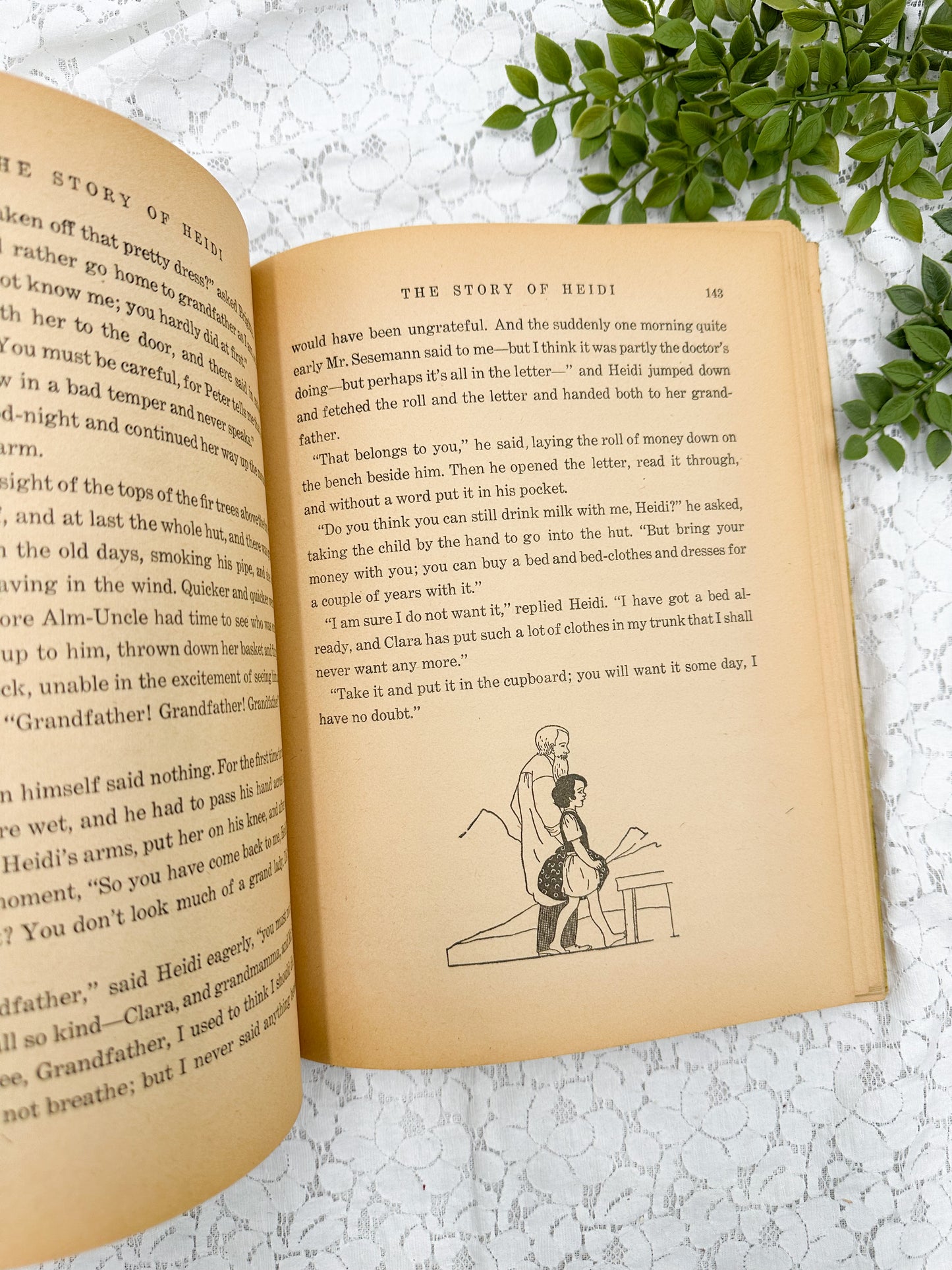 Vintage Heidi Book- 1934