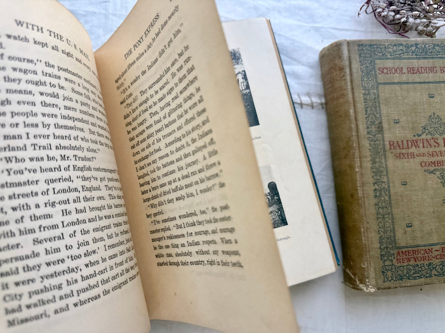 Vintage School Book Set