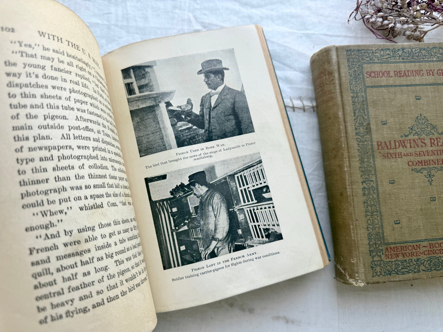 Vintage School Book Set