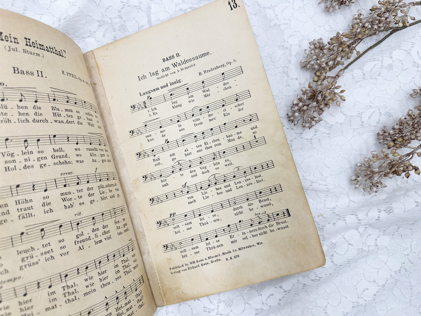 Vintage German Music Book