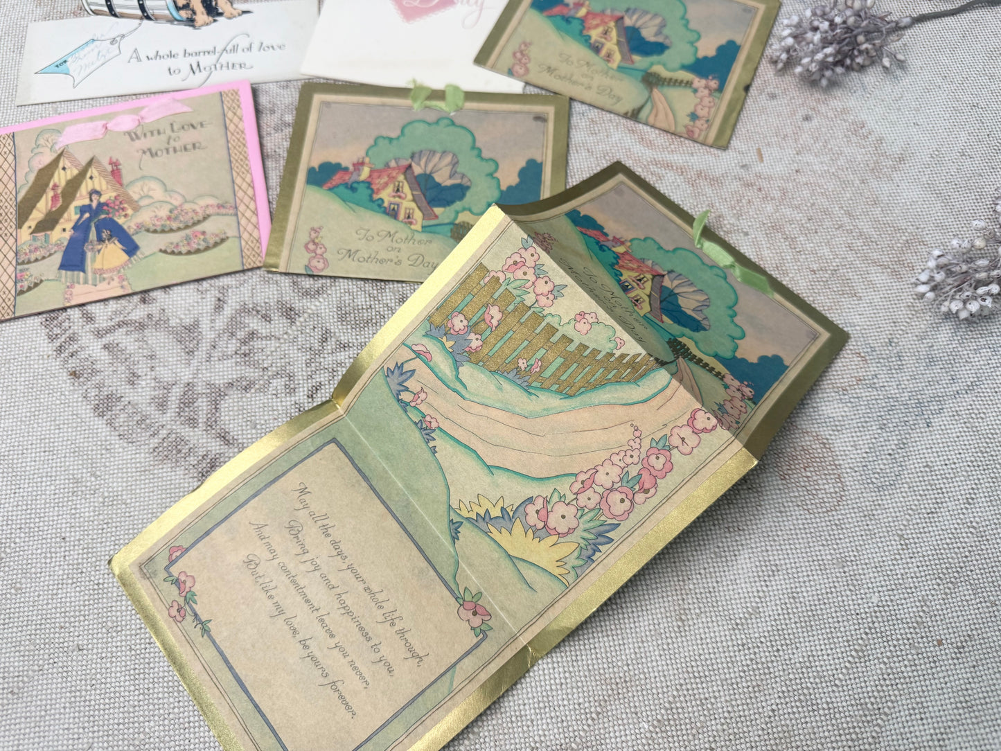 Vintage Mother's Day Card Set