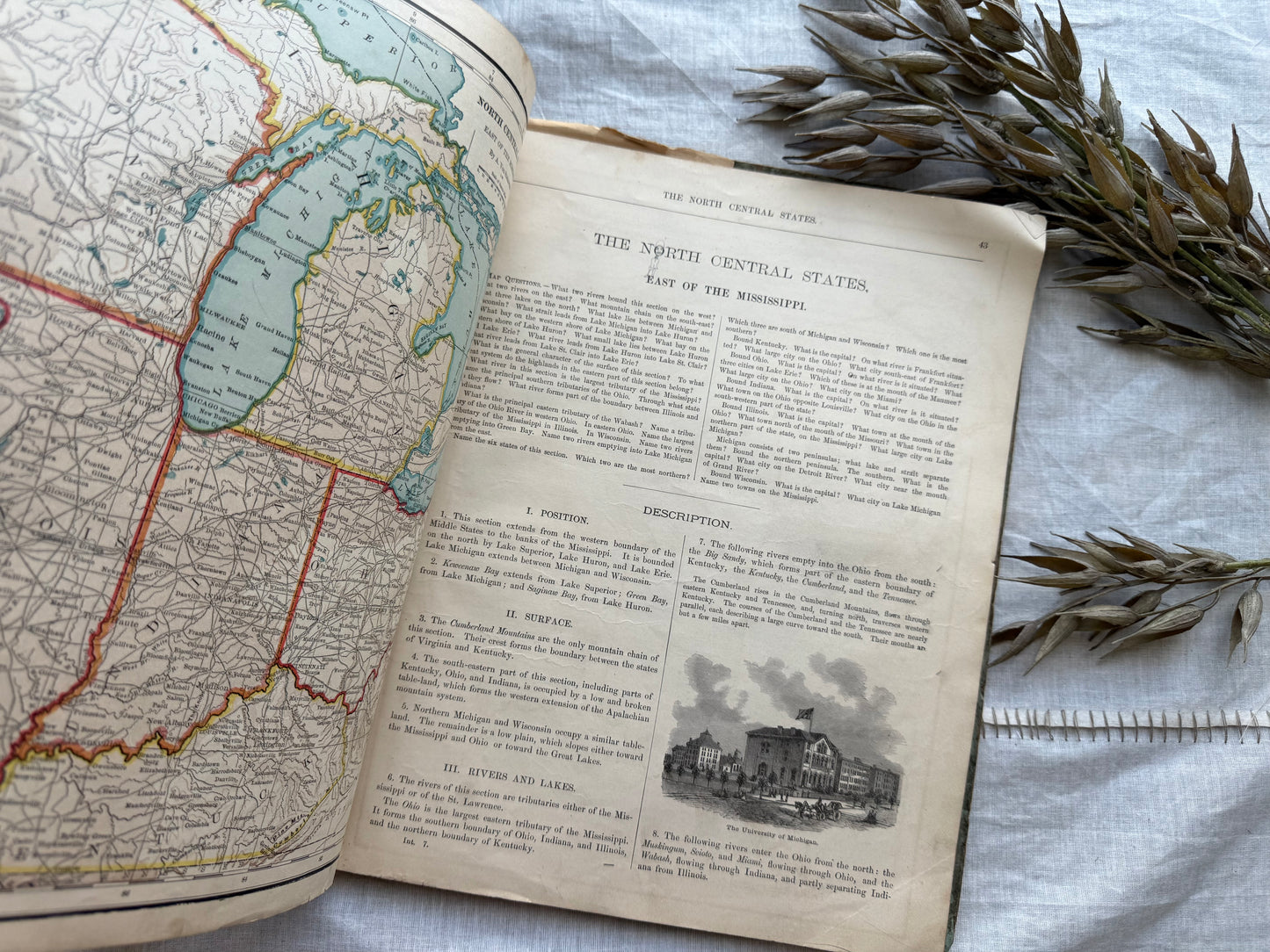 Vintage Geography Textbook