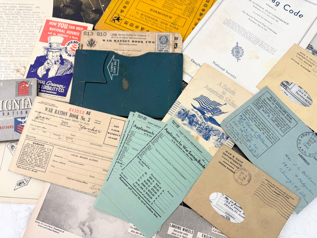 Vintage Military Ephemera Set