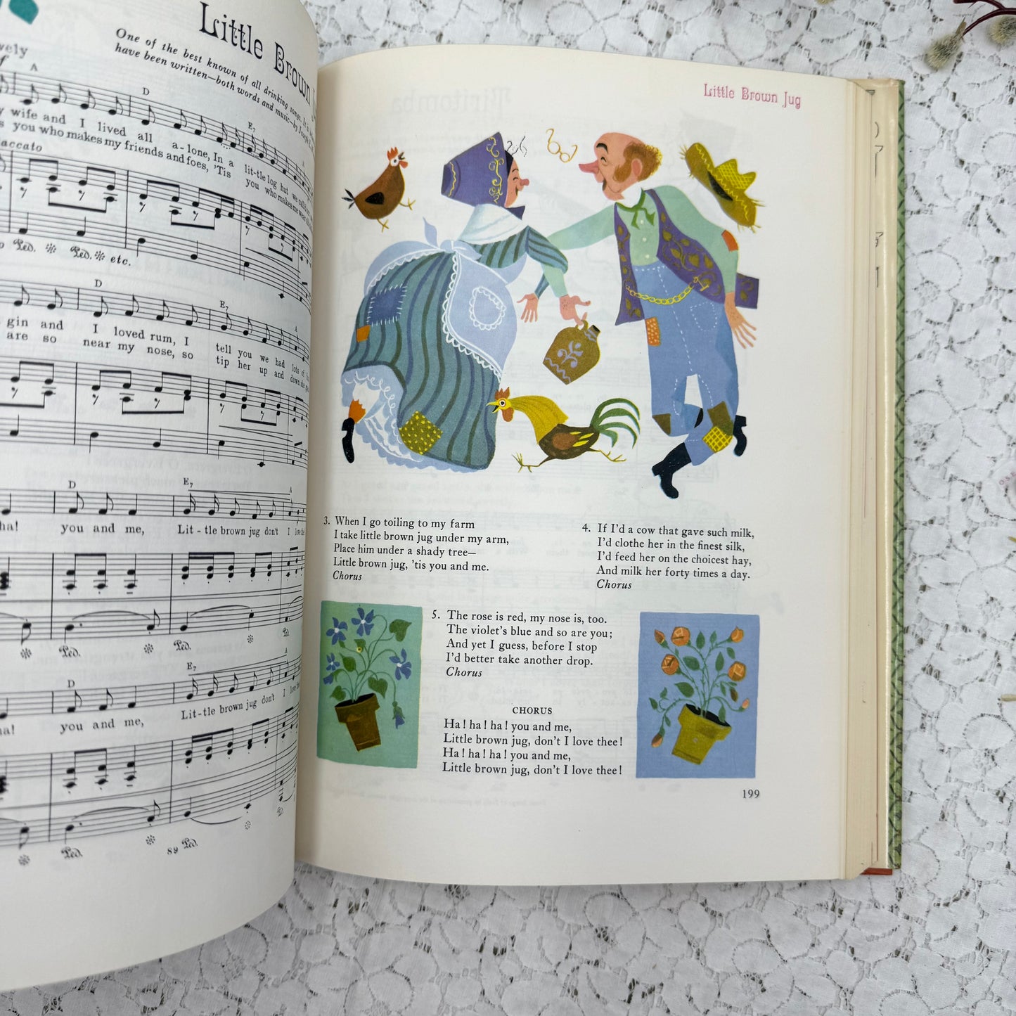 Fireside Music Book with Illustrations