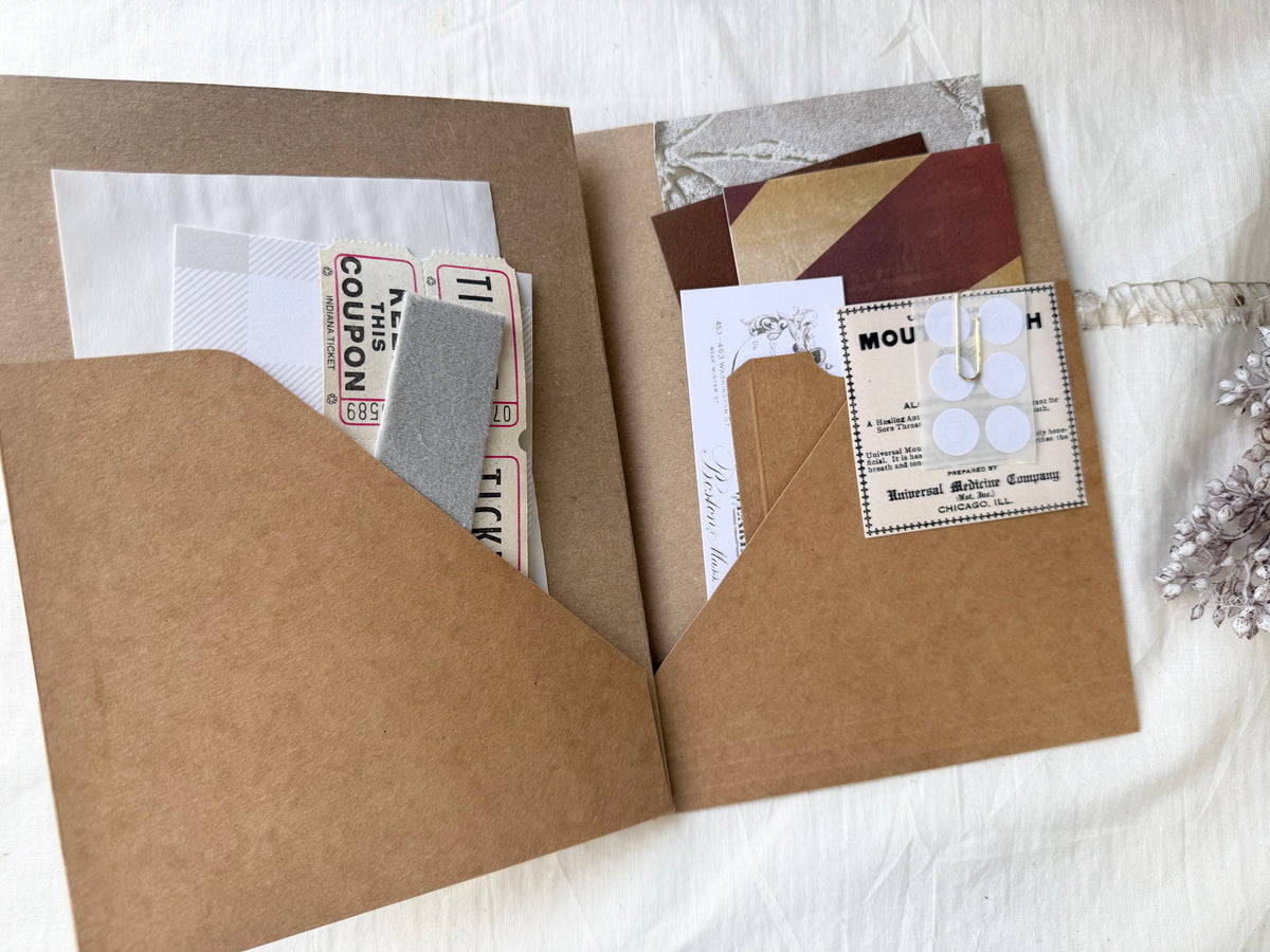 Folio Insert with Ephemera (A5 Sized)