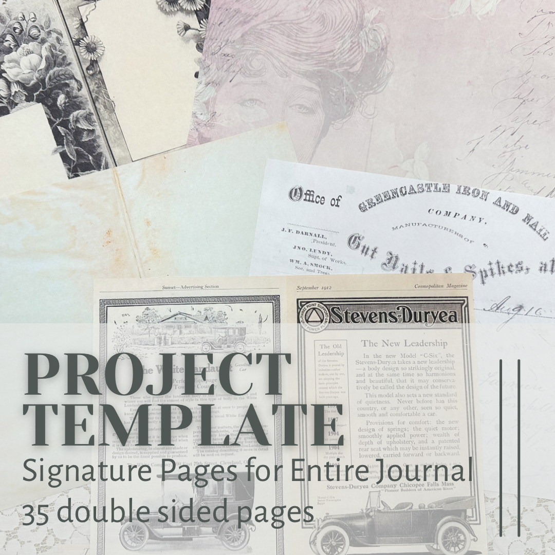 Signature Pages for Entire Journal- Project Template Digital Download