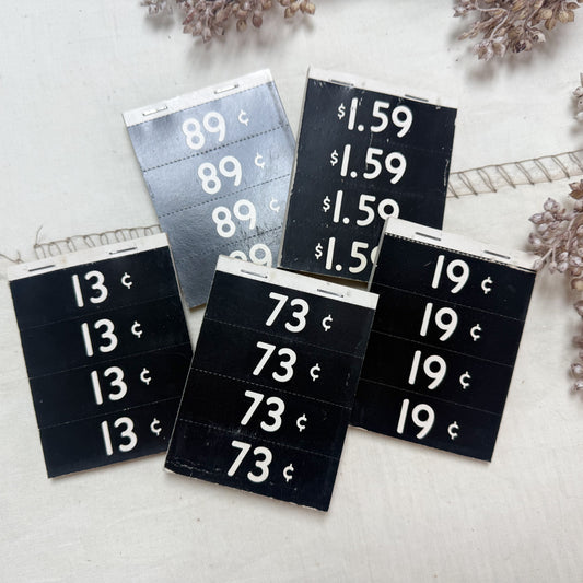 Vintage Price Tag Booklet (Set of 5)
