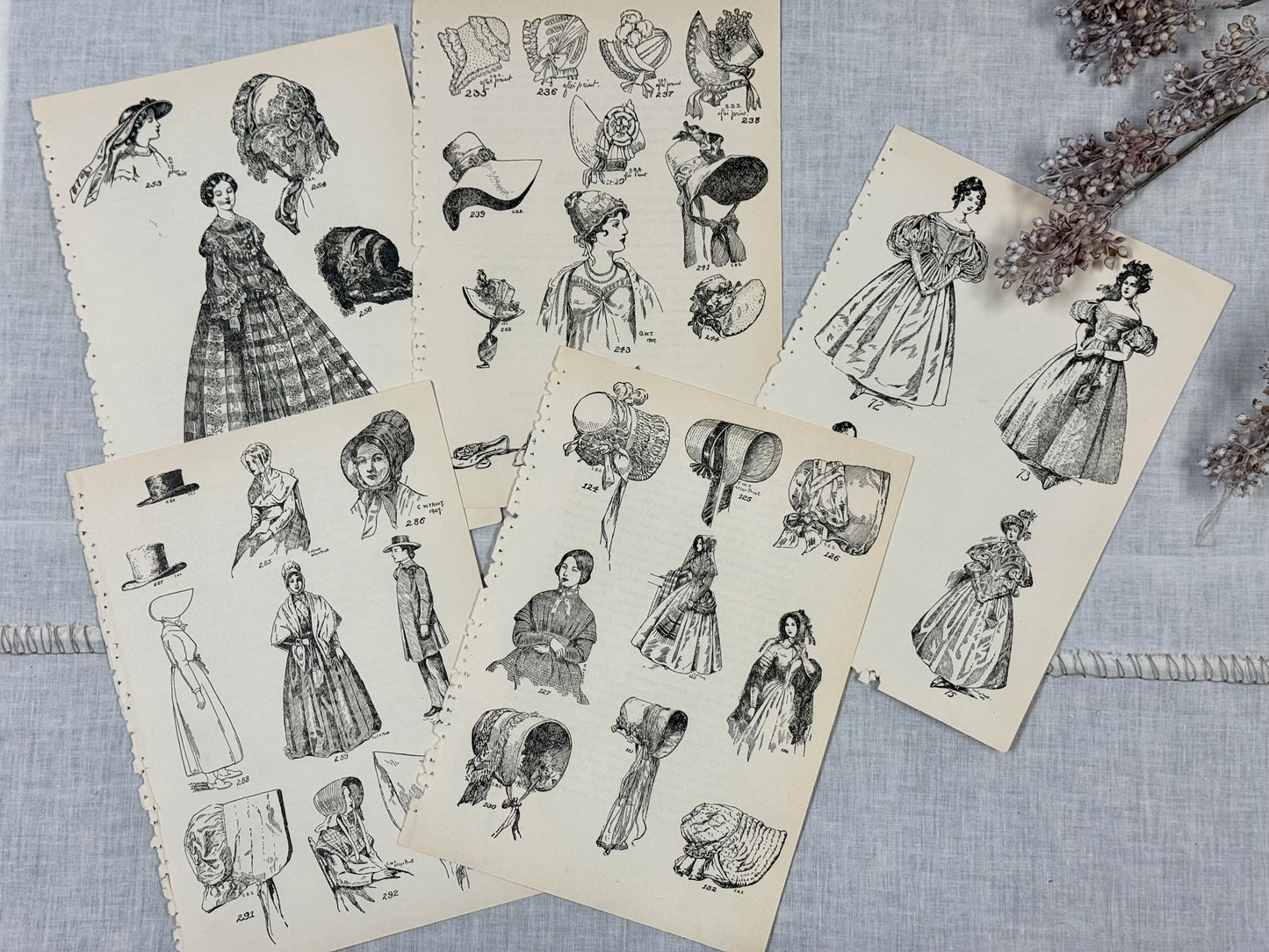 Vintage Fashion Print Set