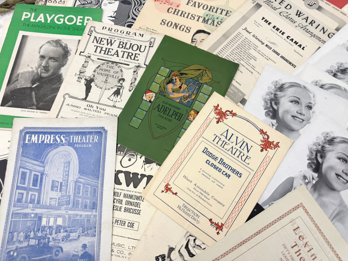 Vintage Theatre Ephemera Set