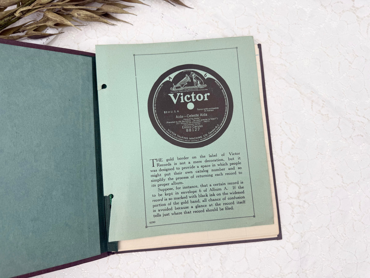 Vintage Record Log Book
