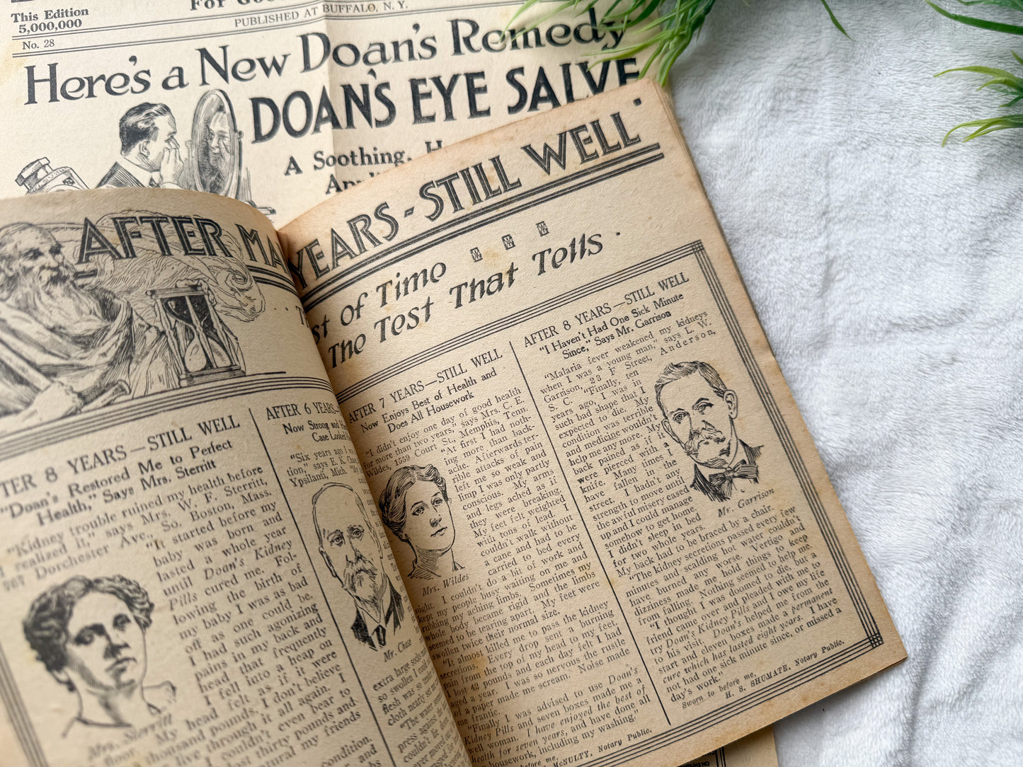 Vintage Advertisement Book