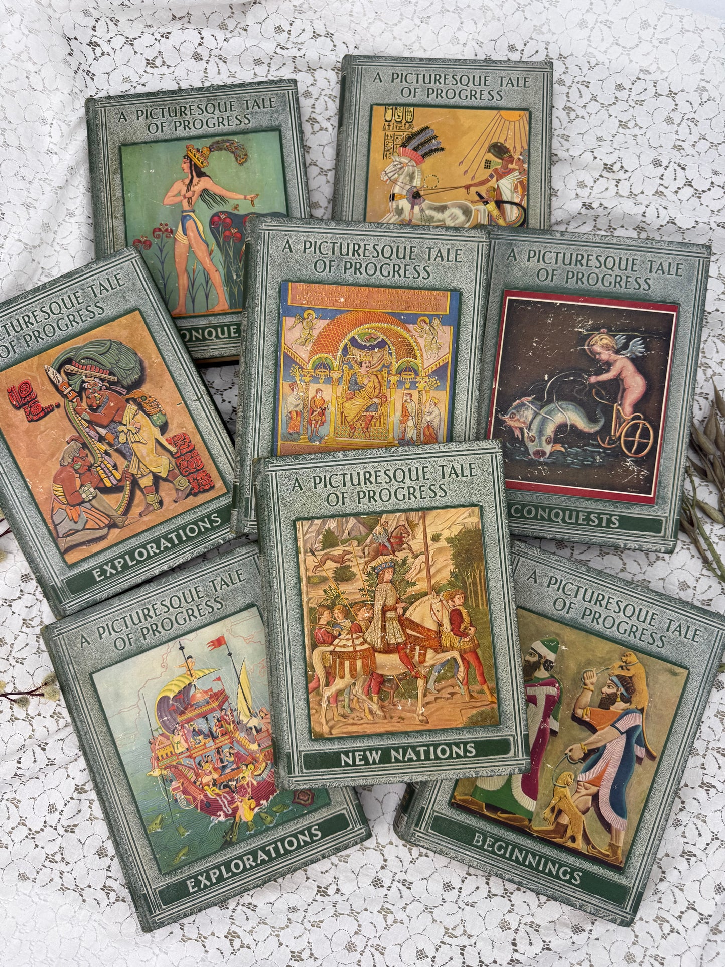 History Book with Colorful Illustrations