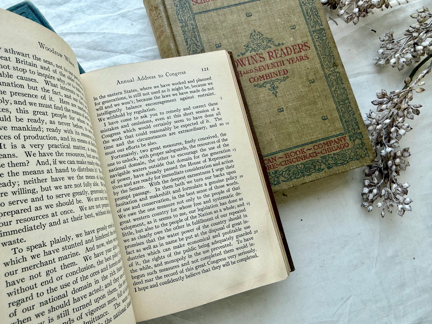 Vintage School Book Set