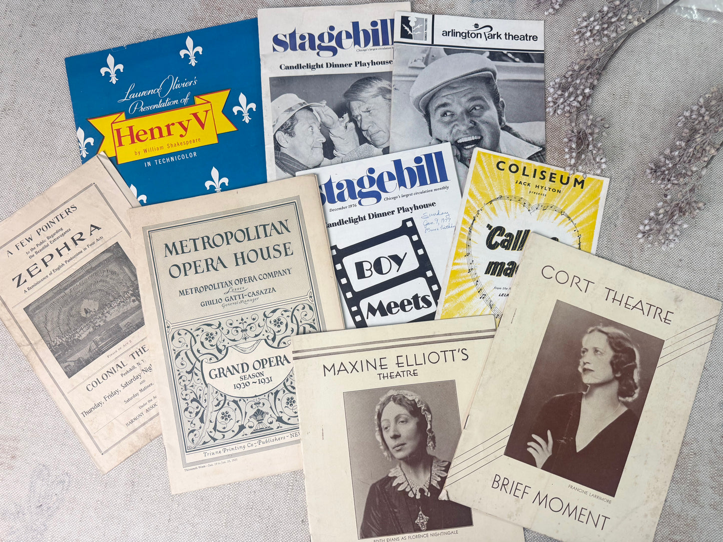 Vintage Theatre Ephemera