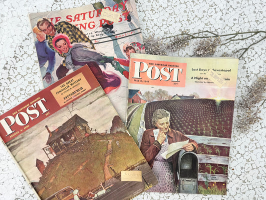 Vintage Post Magazines (Set of 3)
