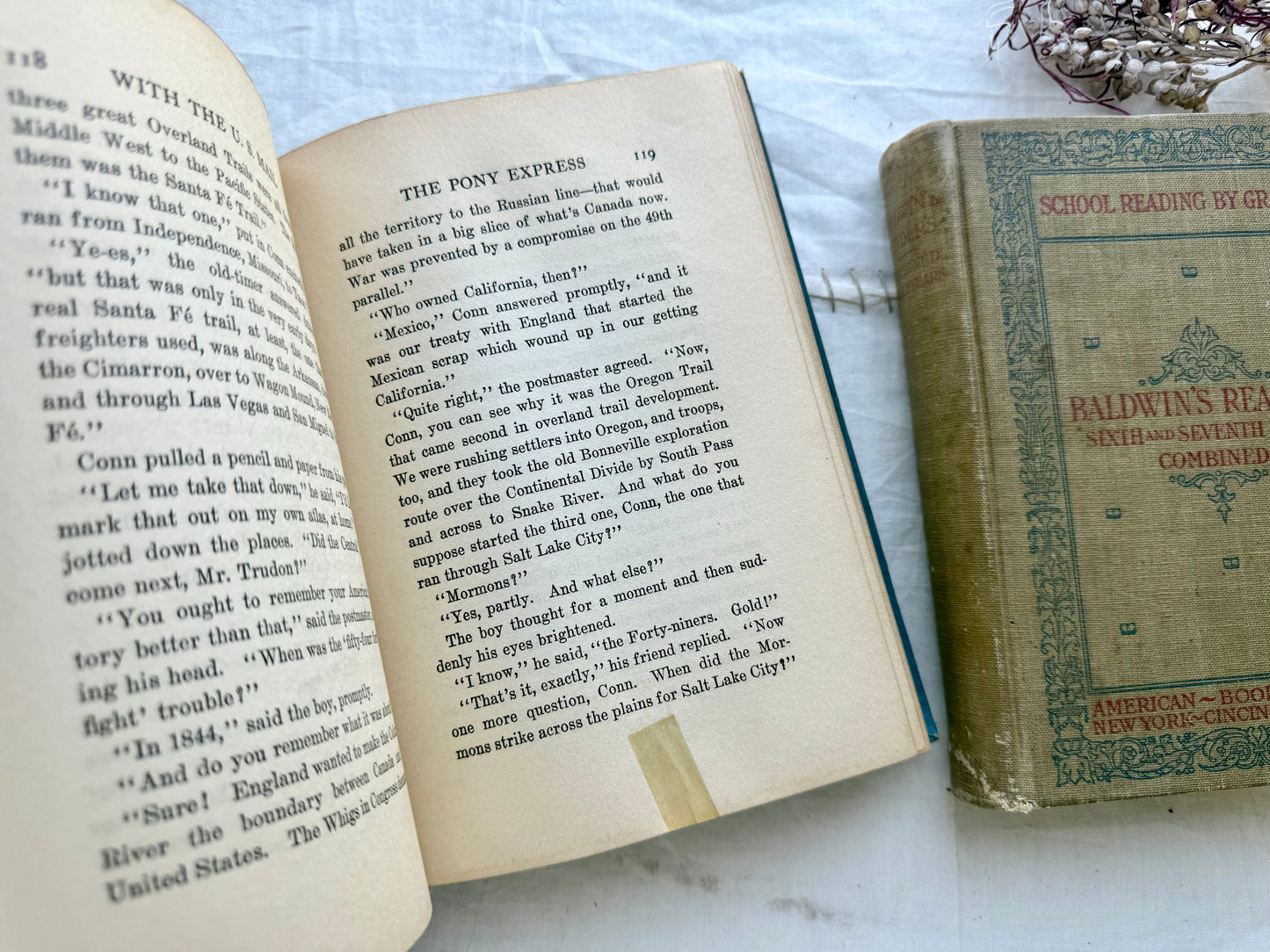 Vintage School Book Set