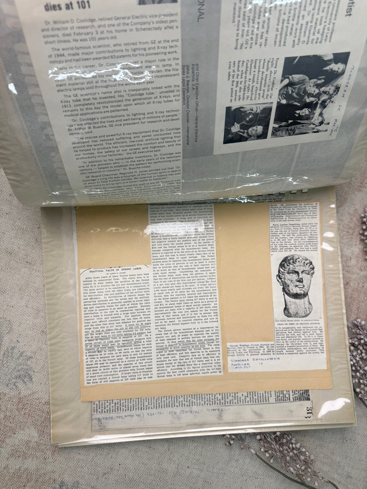 Vintage Scrapbook on Inventors