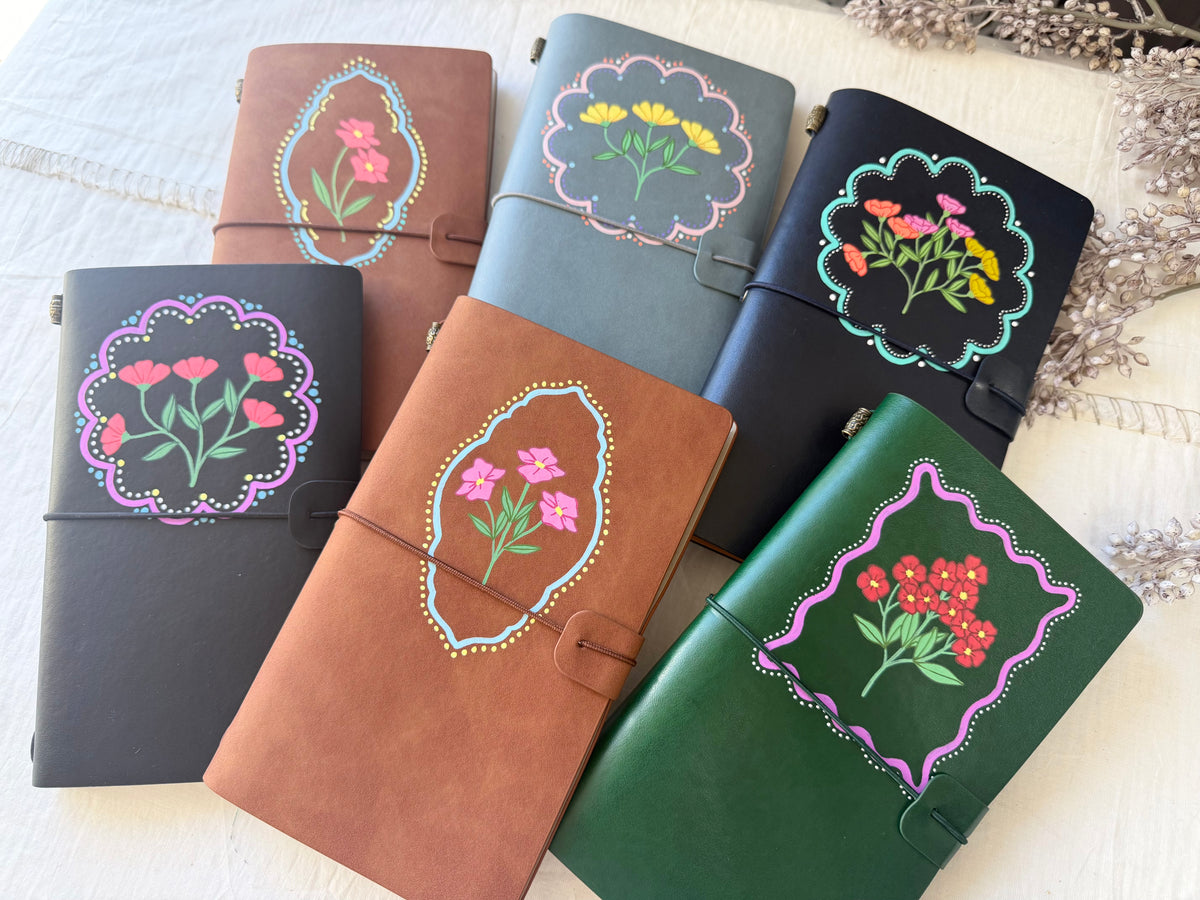 Travel Journal- Bordered Wildflowers