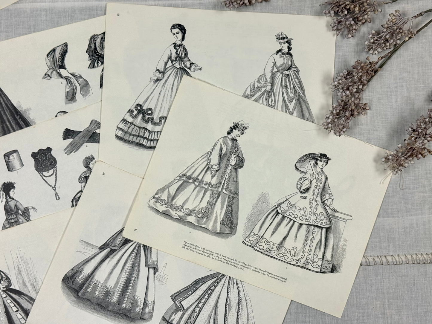 Vintage Fashion Print Set