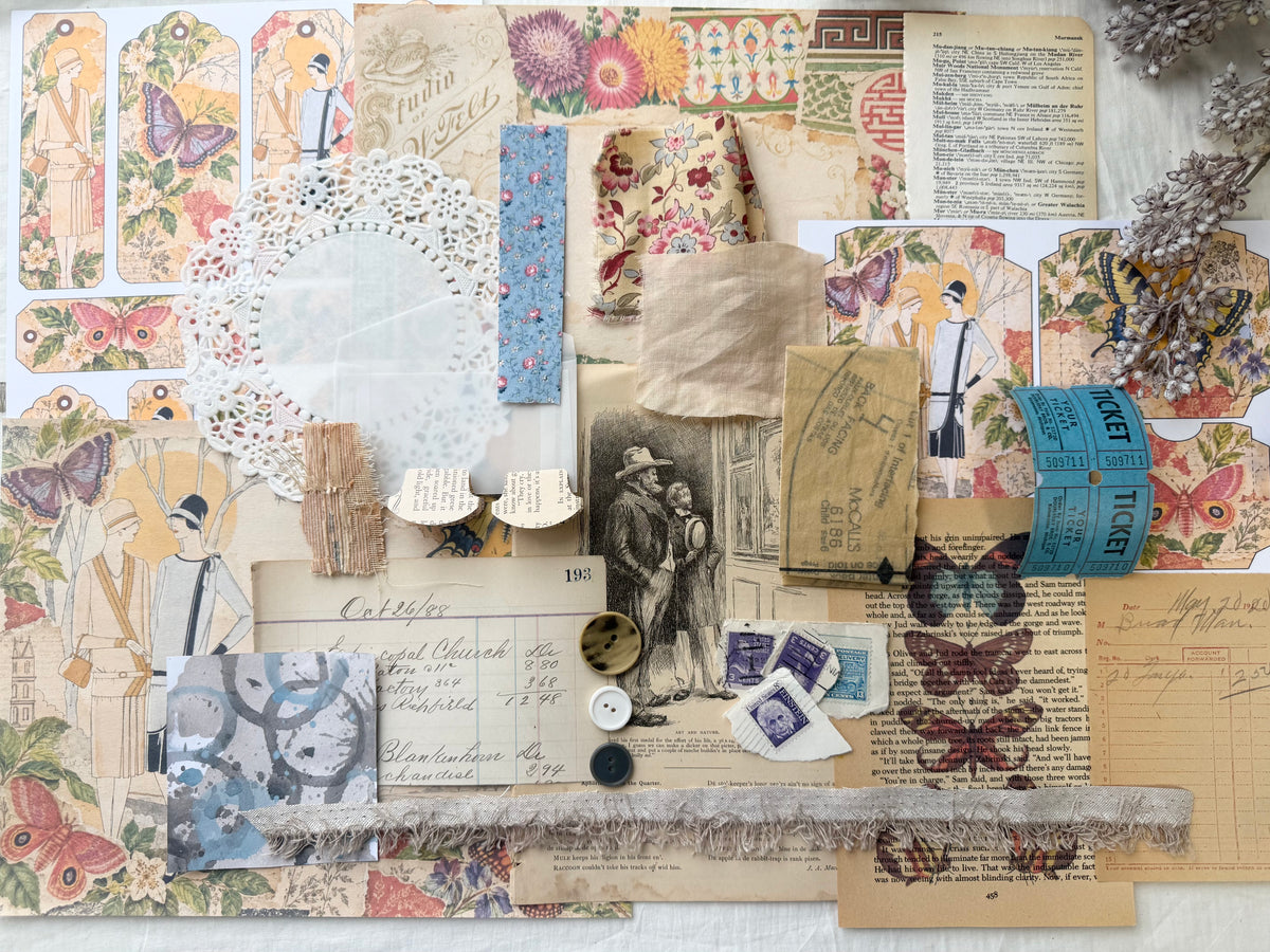 Junk Journal Spread- Vintage Vibes