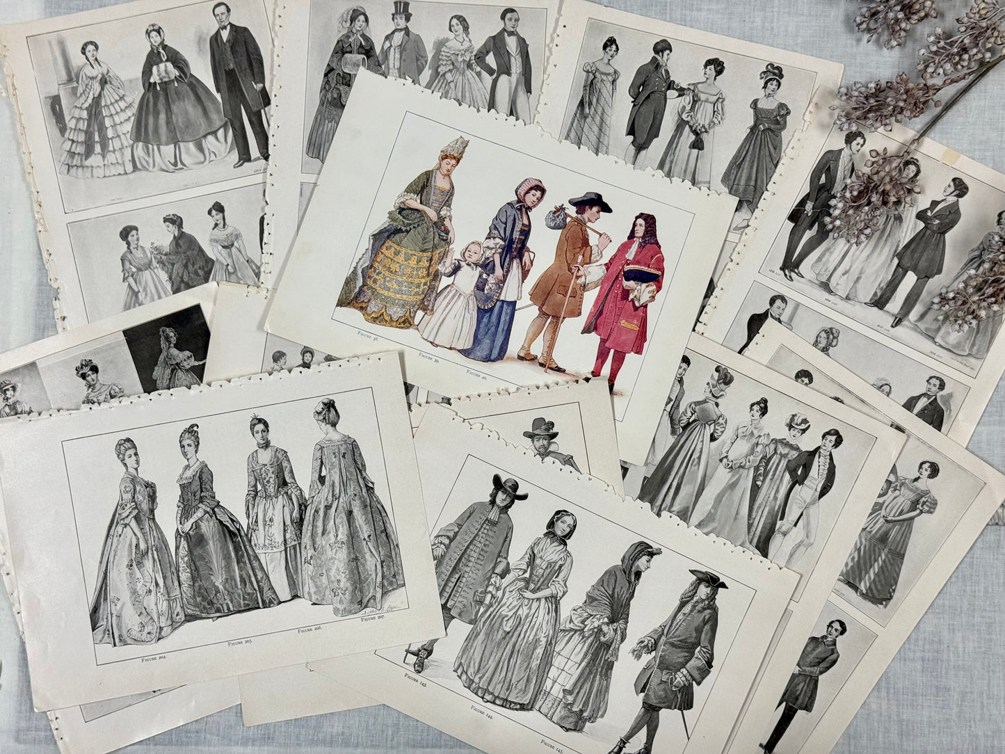Vintage Fashion Print Set