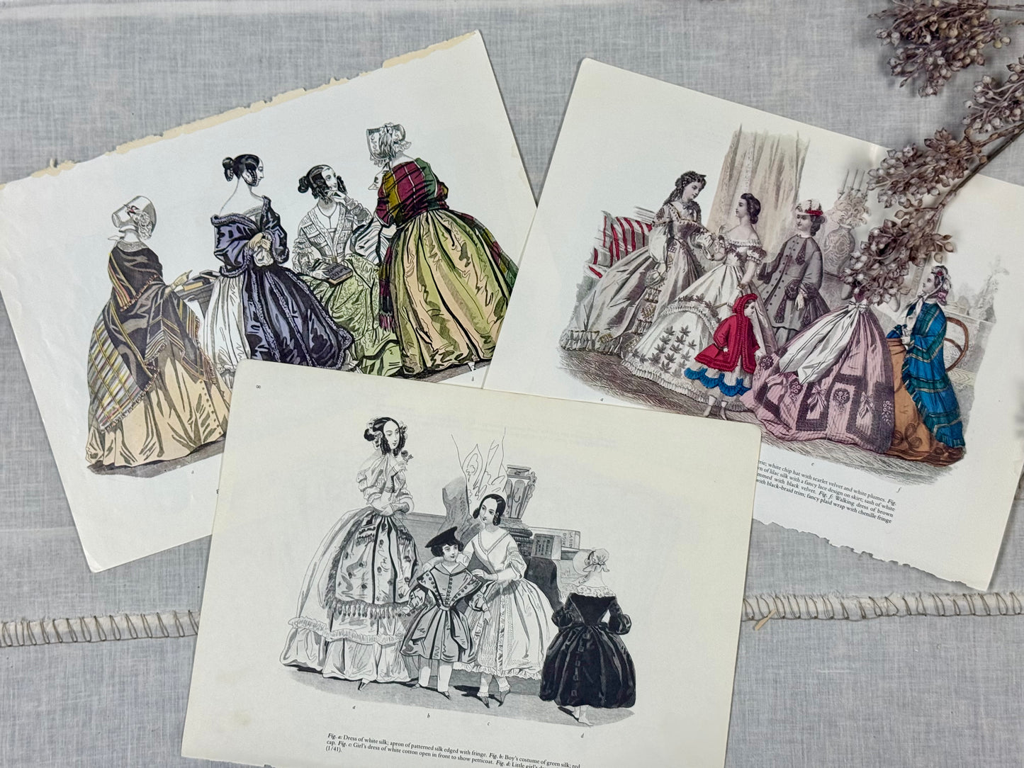 Vintage Fashion Print Set