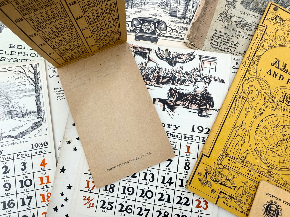 Vintage Almanac & Calendar Ephemera