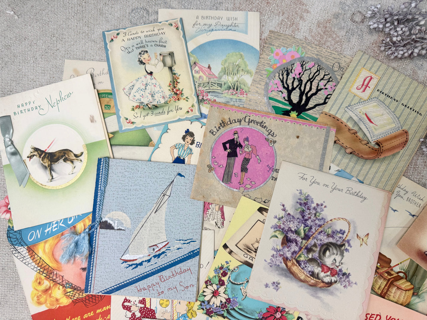 Vintage Card Set (20+ cards)