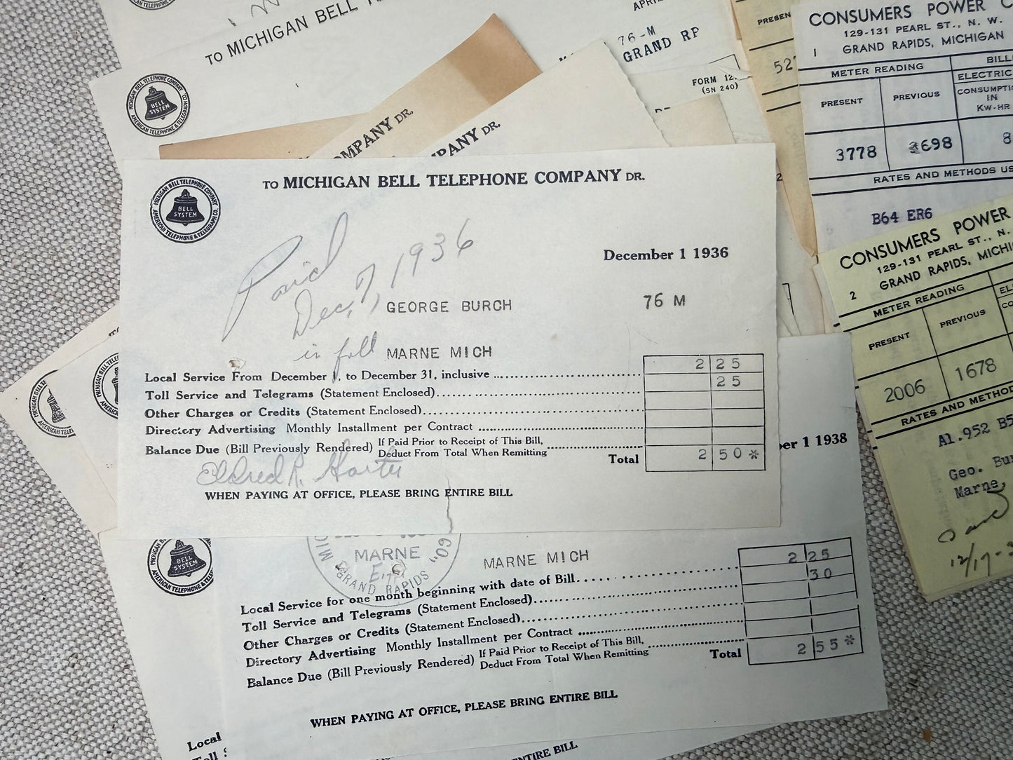 Vintage Receipts